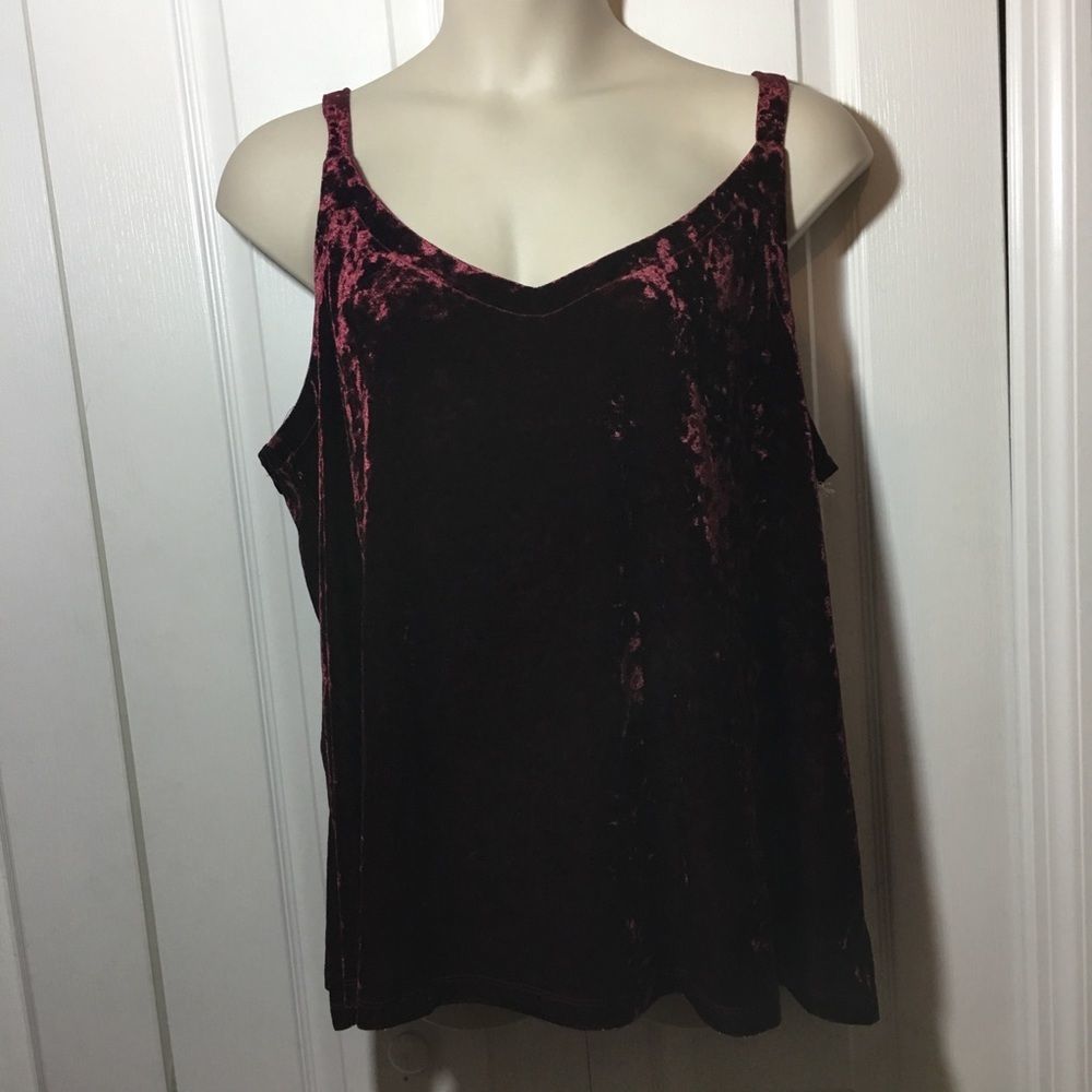 Plus Size Velour Cami